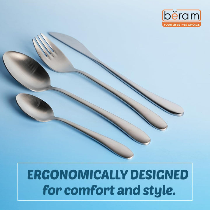 BERAM Elegant Silverware Cutlery Set, Elegant Stainless Steel, 18/10 Grade Kitchen Utensils Set, Tableware Set for Home, Restaurants