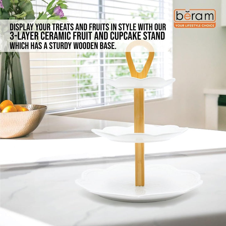 Beram Fruit Basket for Kitchen Counter Metal Wire Fruit Bowl & Vegetable Storage Organizer Rustic Countertop Fruit Holder with Handle for Kitchen, Dining & Pantry