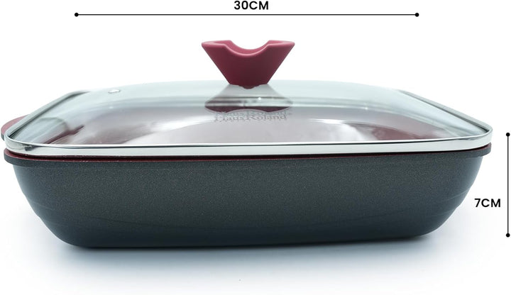 14Pcs Black Granite Nonstick Cookware Set with Lids Die-Cast Aluminum Induction & Oven Safe PFOA/PTFE-Free Kitchen Utensil Durable Scratch-safe Pots & Pans for Cooking (14PCS Set)