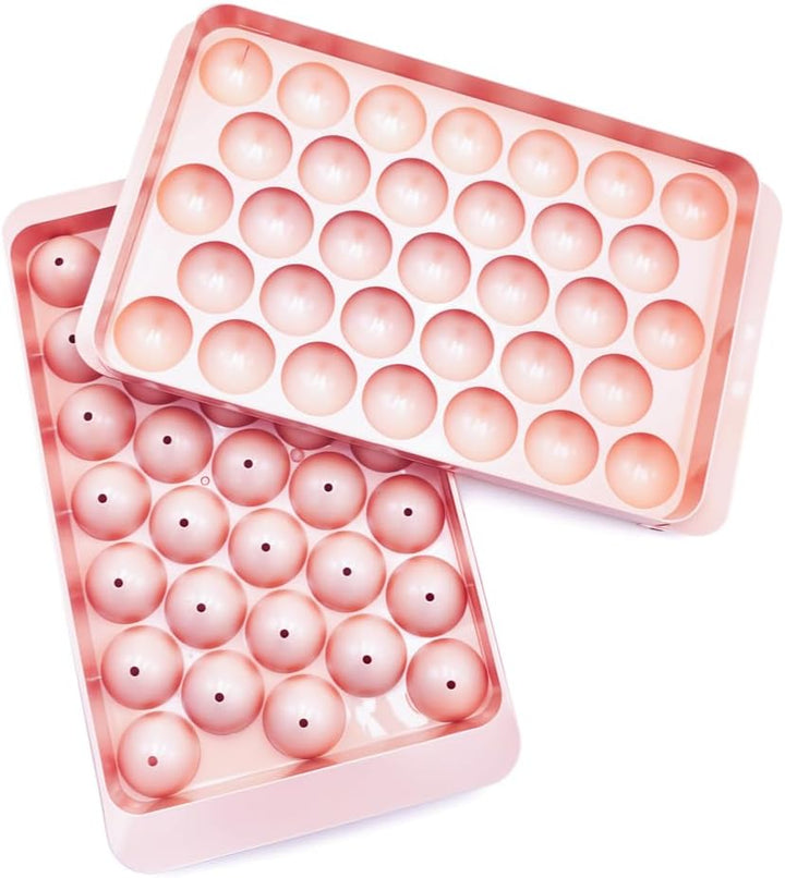 Round Ice Ball Maker Mold for Freezer, Honeycomb Ice Moulds, Ice Trays 33 Grids with Food Grade PP material, Silicone Ice Maker Trays, BPA free, BERAM