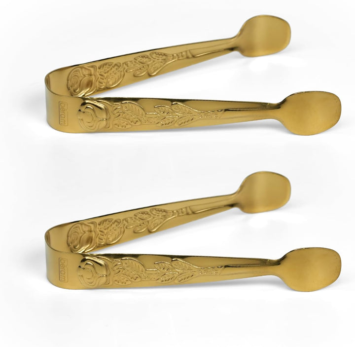 Beram Sugar Tong – Stainless Steel Mini Tongs for Sugar Cubes, Ice, Snacks & Tea Parties – Durable, Rust-Resistant Handle Design