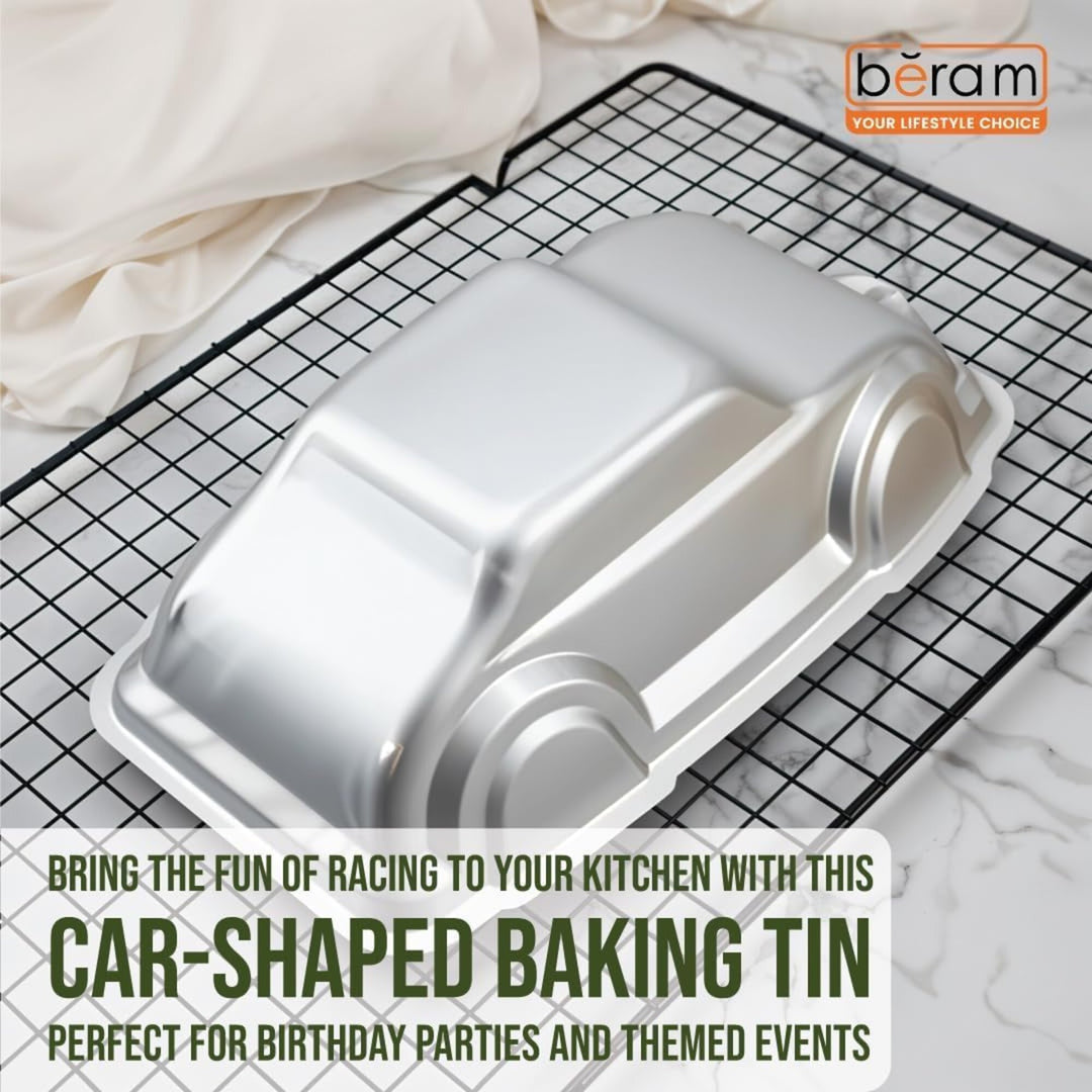 BERAM Non Stick Food Grade Aluminium Alloy Cake Mould Creative Shape Baking Pan for Birthday Party Christmas Kids Home Bakers Baking Lovers Decorating Essentials Baking Tools Kitchen Accessories Oven Safe Durable