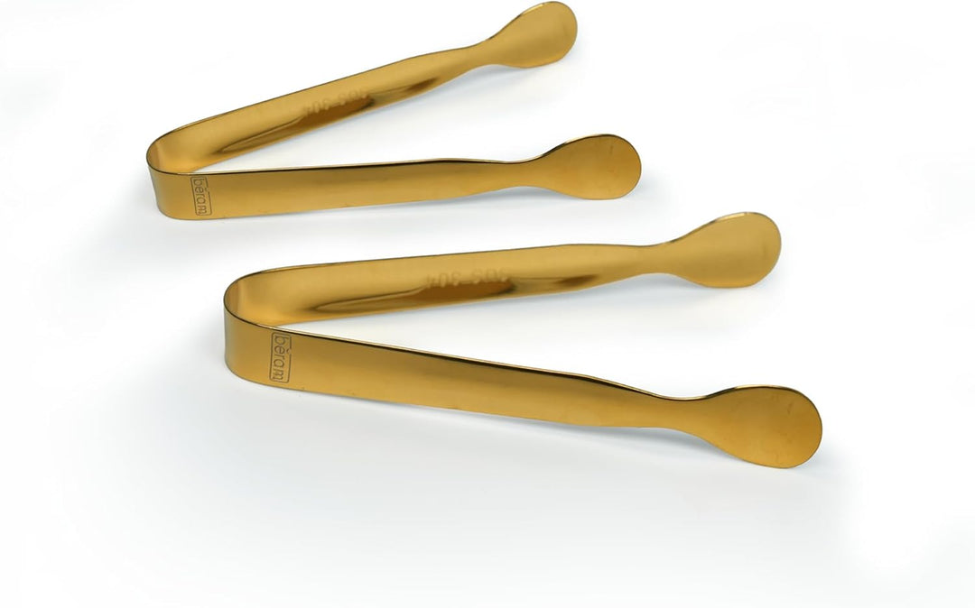 Beram Sugar Tong – Stainless Steel Mini Tongs for Sugar Cubes Ice Snacks & Tea Parties – Durable Rust-Resistant Oval Design