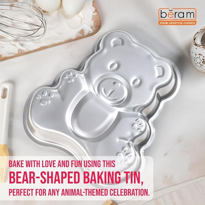 BERAM Non Stick Food Grade Aluminium Alloy Cake Mould Creative Shape Baking Pan for Birthday Party Christmas Kids Home Bakers Baking Lovers Decorating Essentials Baking Tools Kitchen Accessories Oven Safe Durable