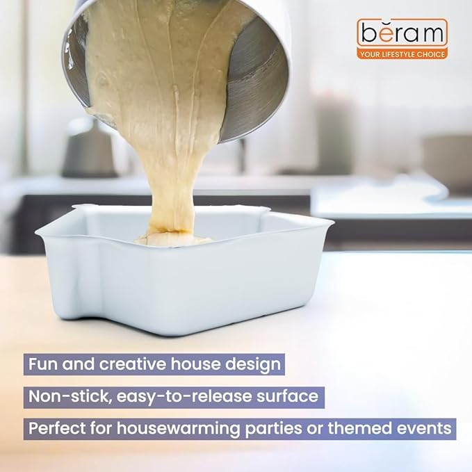 BERAM Non Stick Food Grade Aluminium Alloy Cake Mould Creative Shape Baking Pan for Birthday Party Christmas Kids Home Bakers Baking Lovers Decorating Essentials Baking Tools Kitchen Accessories Oven Safe Durable