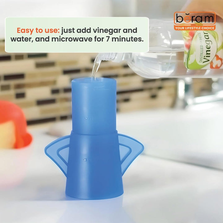 BERAM Angry Mama Microwave Cleaner for Kitchen, Oven Steaming Cleaner, Easy Steam Cleaning Solution for Stains, Effective with No Chemicals
