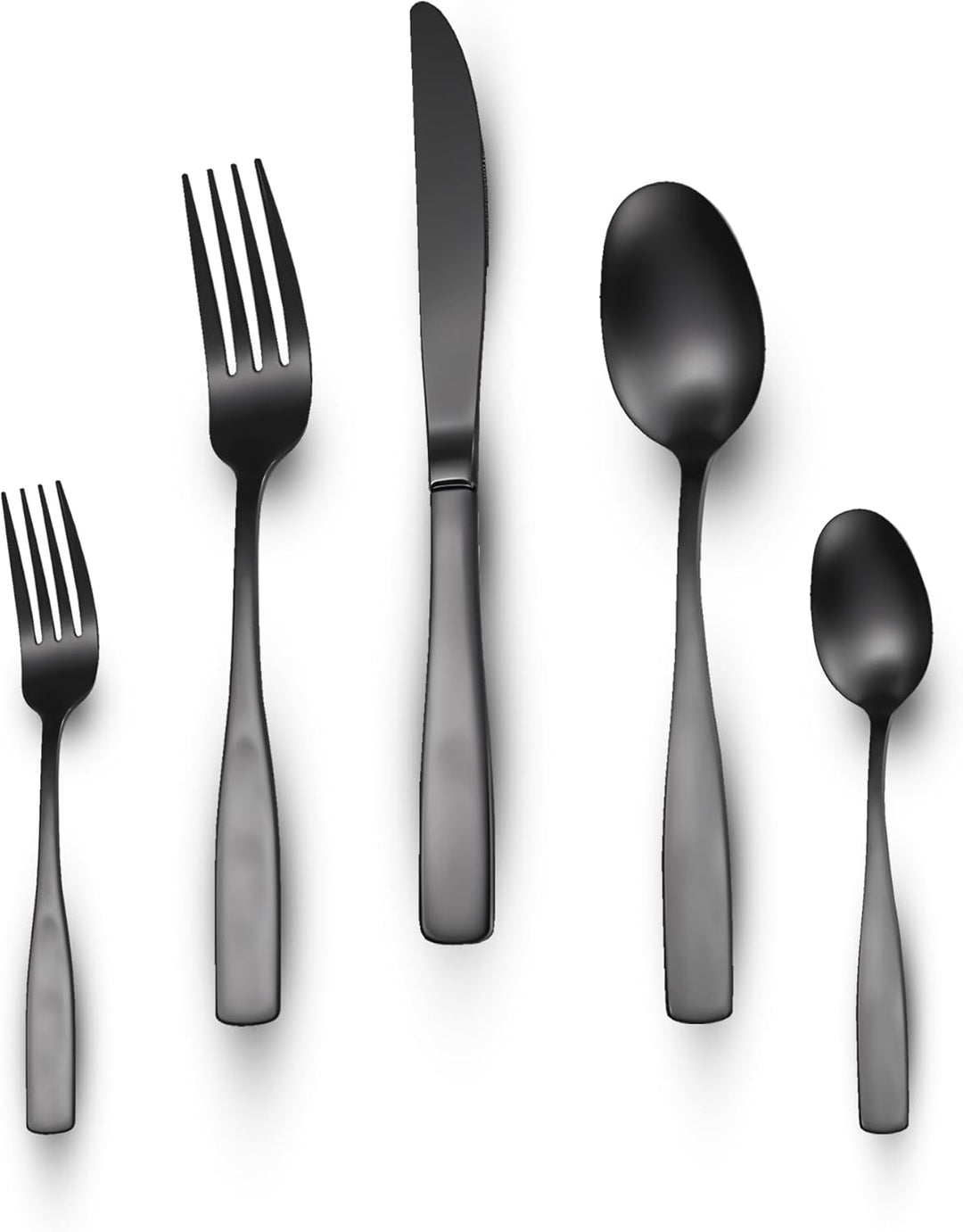 BERAM Midnight Meal Black Cutlery Set – Matte Finish Stainless Steel Flatware for Home, Restaurants & Hotels – Modern Kitchen Utensils