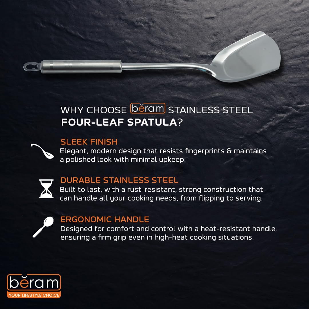 Stainless Steel Four Leaf Spatula