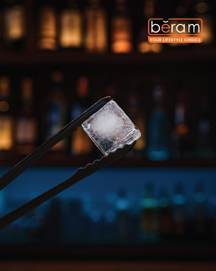 Beram Sugar Tong – Stainless Steel Mini Tongs for Sugar Cubes, Ice, Snacks & Tea Parties – Durable, Rust-Resistant Zig Zag 15