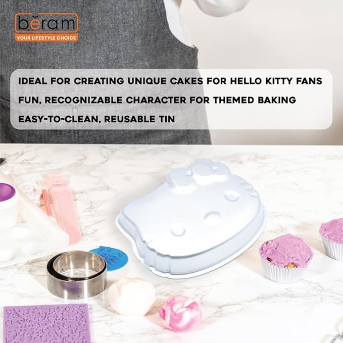 BERAM Non Stick Food Grade Aluminium Alloy Cake Mould Creative Shape Baking Pan for Birthday Party Christmas Kids Home Bakers Baking Lovers Decorating Essentials Baking Tools Kitchen Accessories Oven Safe Durable