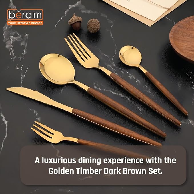 Golden Timber 5-Piece Cutlery Set