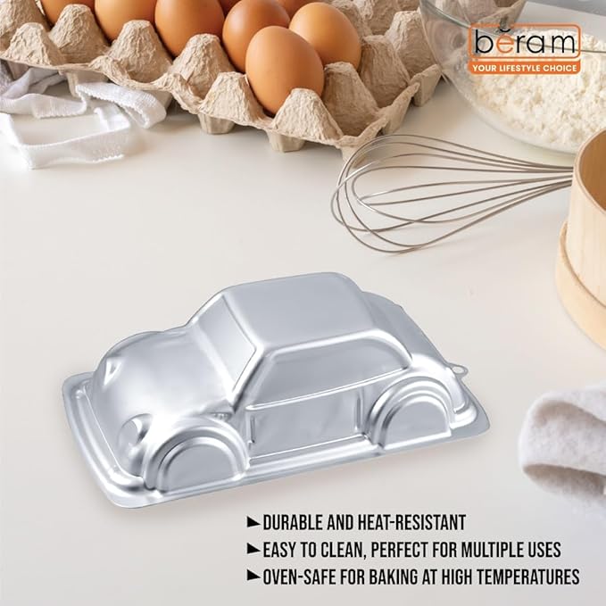 BERAM Non Stick Food Grade Aluminium Alloy Cake Mould Creative Shape Baking Pan for Birthday Party Christmas Kids Home Bakers Baking Lovers Decorating Essentials Baking Tools Kitchen Accessories Oven Safe Durable