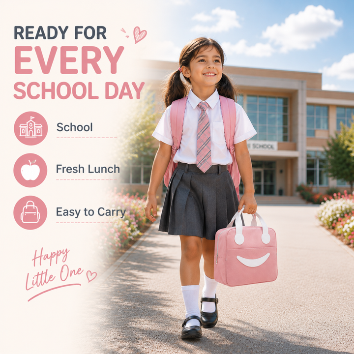 Insulated Lunch Bag, Reusable Thermal Lunch Tote with Zipper Closure, Lightweight Lunch Box Carry Bag for Office, School, Travel, Picnic, Work and Daily Meal Storage