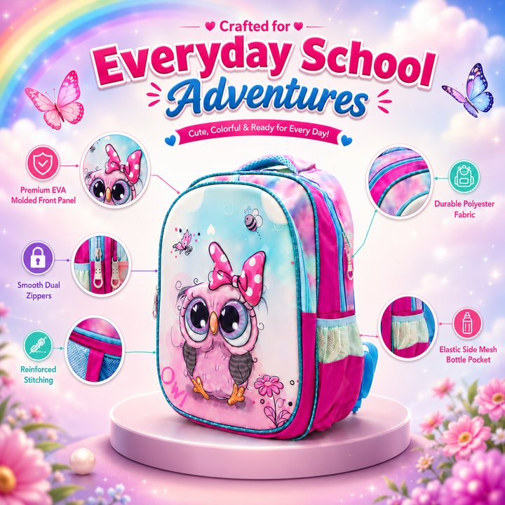14 Inch School Backpack with Spacious Compartments | Lightweight Durable Water-Resistant Bag | Ergonomic Shoulder Straps, Multi-Pocket Storage for Daily Use, Travel & Office