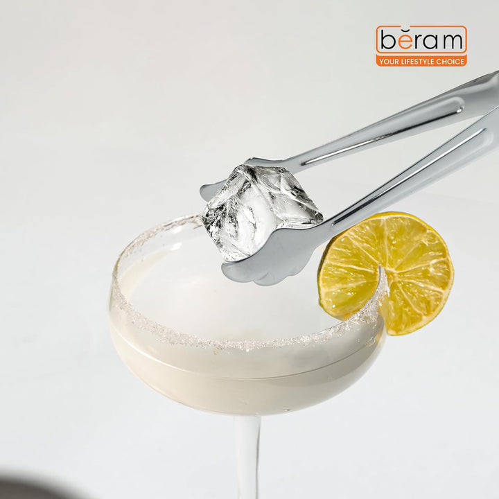 Beram Sugar Tong – Stainless Steel Mini Tongs for Sugar Cubes Ice Snacks & Tea Parties – Durable Rust-Resistant Leaf Design