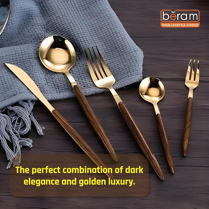 Golden Timber 5-Piece Cutlery Set