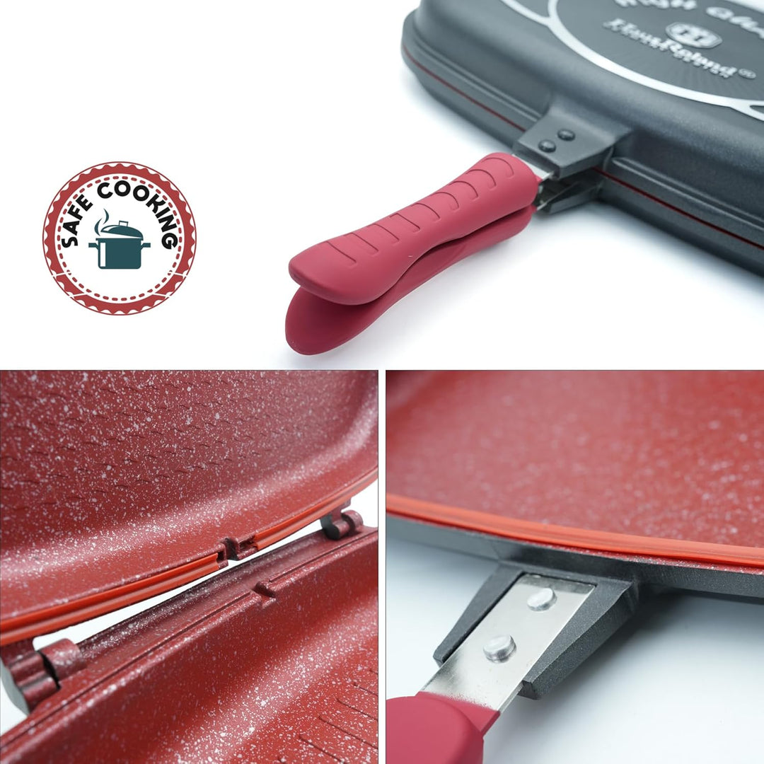 14Pcs Black Granite Nonstick Cookware Set with Lids Die-Cast Aluminum Induction & Oven Safe PFOA/PTFE-Free Kitchen Utensil Durable Scratch-safe Pots & Pans for Cooking (14PCS Set)