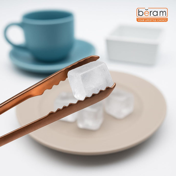 Beram Sugar Tong – Stainless Steel Mini Tongs for Sugar Cubes, Ice, Snacks & Tea Parties – Durable, Rust-Resistant Zig Zag 15