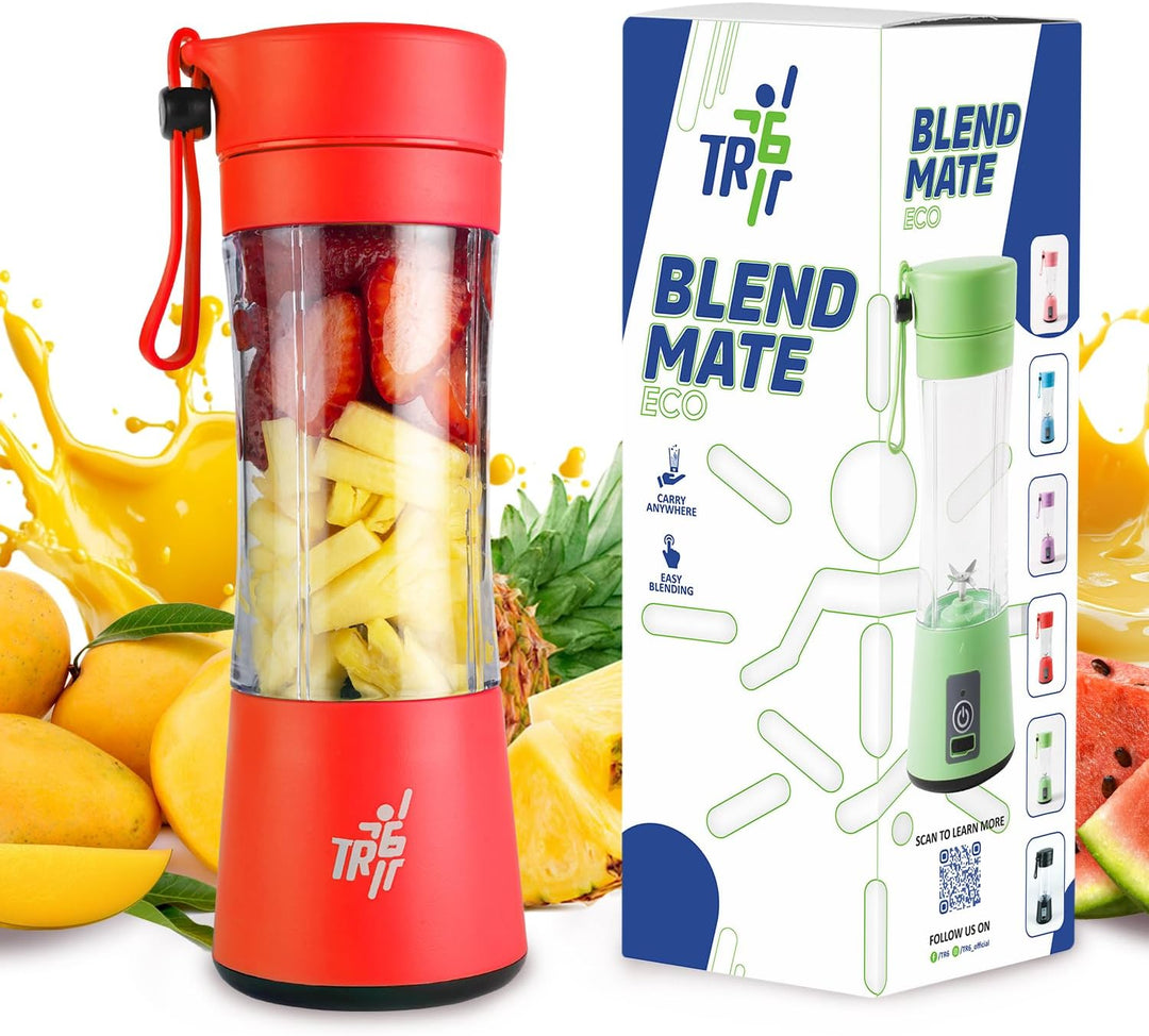 TR6 Blendmate Eco Portable Blender for Smoothies & Shakes – 380ML Rechargeable | Compact | Portable