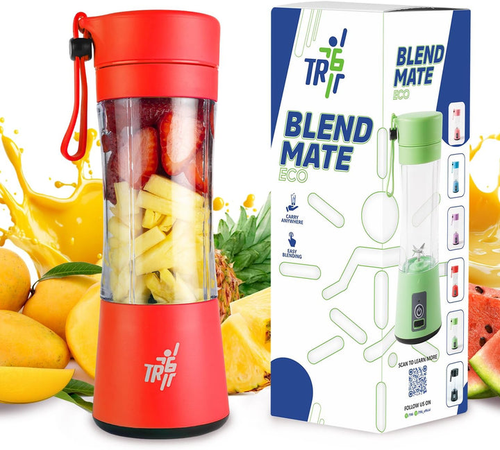 TR6 Blendmate Eco Portable Blender for Smoothies & Shakes – 380ML Rechargeable | Compact | Portable