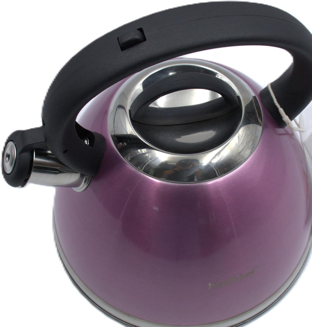 Haus Roland Whistling Kettle, Stainless Steel Tea Kettle, 3 Liters, Whistling Teapot, Ergonomic Handle, Tea Kettle Lid with Nylon Knob, Suitable For Induction and Gas