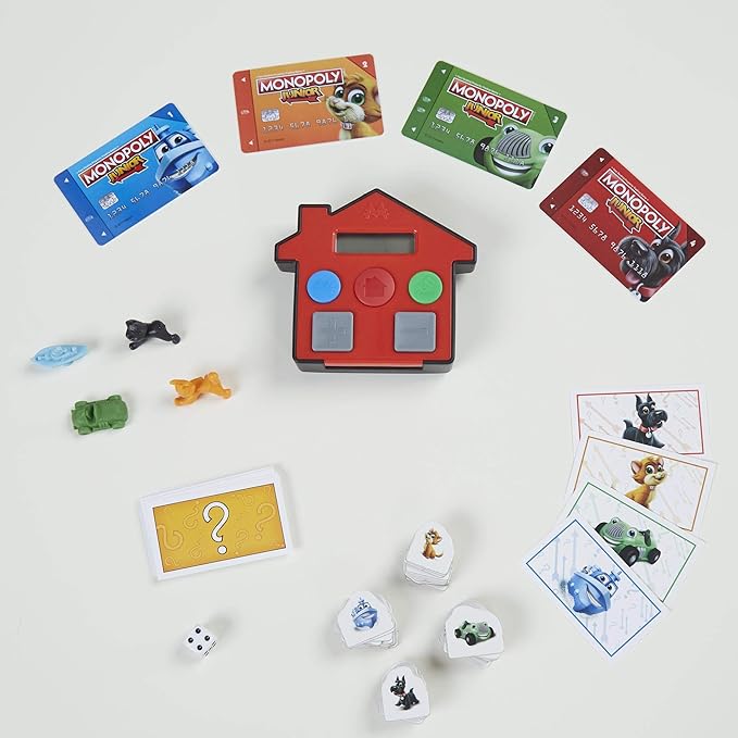 Hasbro Monopoly Electronic Banking Board Game with Cashless Digital Bank Cards and Electronic Banking Unit Fast Gameplay Strategy Property Trading Family Board Game for Kids and Adults Ages 8+