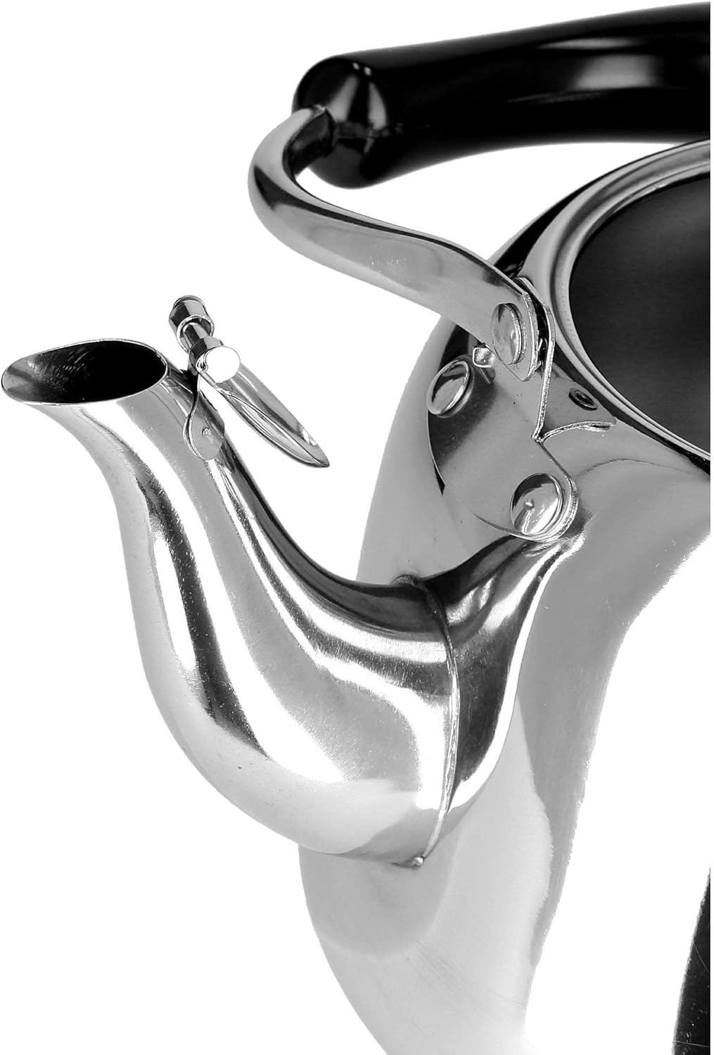 Beram MILANO Stainless Steel Tea Kettle with Infuser Whistling Teapot 2 Liters Stovetop Safe Whistling Heat and Cold Resistant Tea Strainers Dishwasher Safe