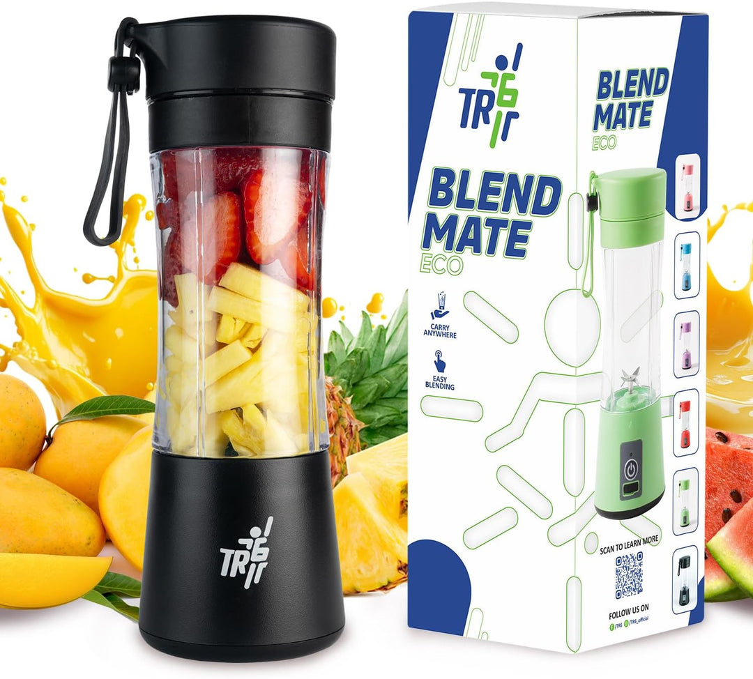 TR6 Blendmate Eco Portable Blender for Smoothies & Shakes – 380ML Rechargeable | Compact | Portable