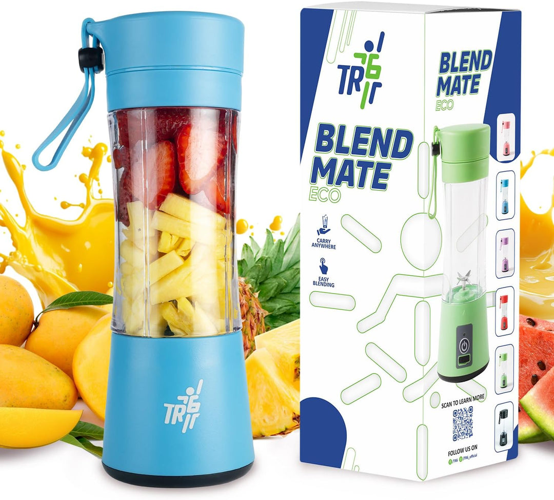 TR6 Blendmate Eco Portable Blender for Smoothies & Shakes – 380ML Rechargeable | Compact | Portable