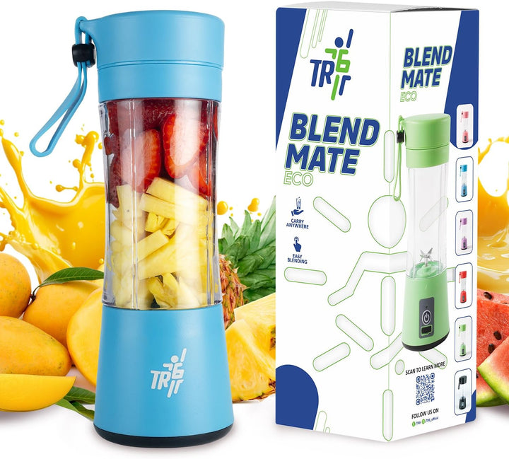 TR6 Blendmate Eco Portable Blender for Smoothies & Shakes – 380ML Rechargeable | Compact | Portable