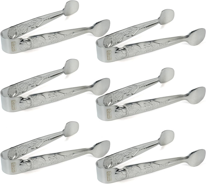 Beram Sugar Tong – Stainless Steel Mini Tongs for Sugar Cubes, Ice, Snacks & Tea Parties – Durable, Rust-Resistant Handle Design