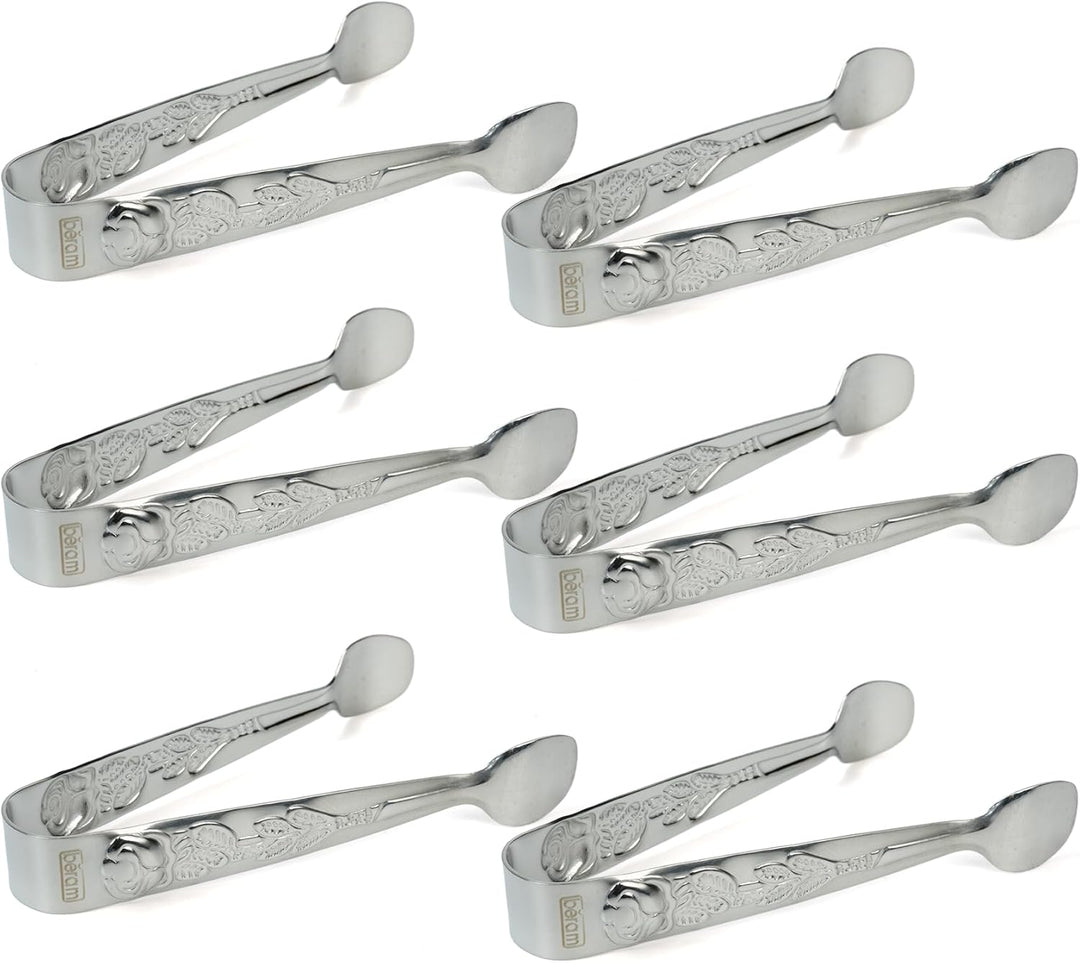 Beram Sugar Tong – Stainless Steel Mini Tongs for Sugar Cubes, Ice, Snacks & Tea Parties – Durable, Rust-Resistant Handle Design