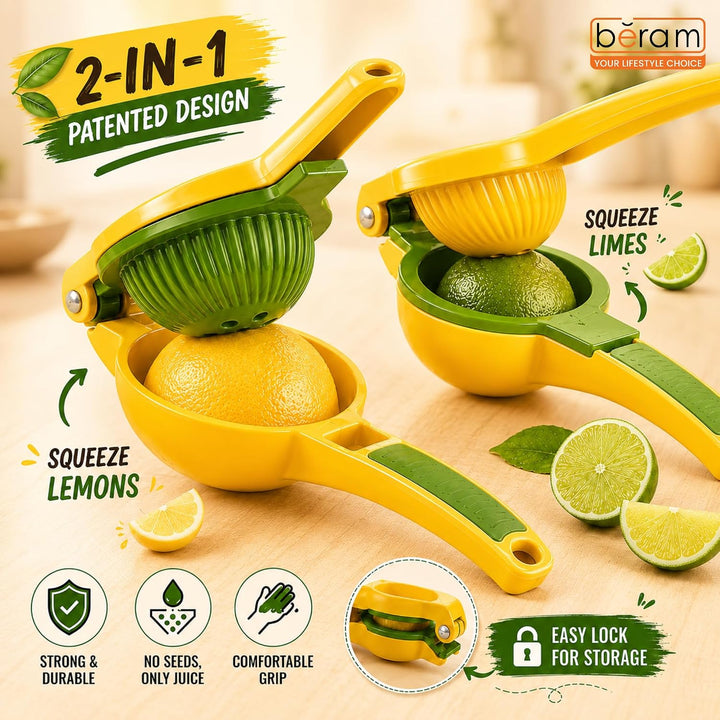 BERAM Mint Chill Combo – Green 7 Cavity Silicone Popsicle Mold with Reusable Sticks, Premium Manual Lemon Squeezer & 2PCS Stainless Steel Sugar Tongs | BPA Free DIY Ice Pop, Citrus Juicer & Dessert Serving Set