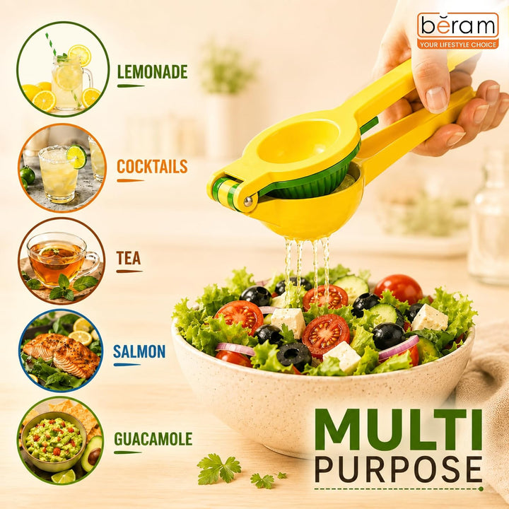 BERAM Mint Chill Combo – Green 7 Cavity Silicone Popsicle Mold with Reusable Sticks, Premium Manual Lemon Squeezer & 2PCS Stainless Steel Sugar Tongs | BPA Free DIY Ice Pop, Citrus Juicer & Dessert Serving Set