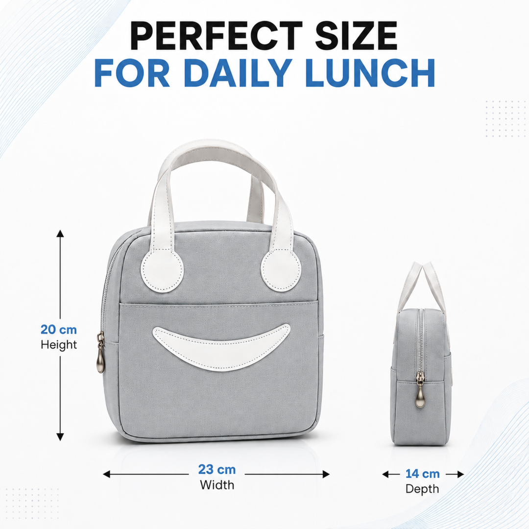 Insulated Lunch Bag, Reusable Thermal Lunch Tote with Zipper Closure, Lightweight Lunch Box Carry Bag for Office, School, Travel, Picnic, Work and Daily Meal Storage