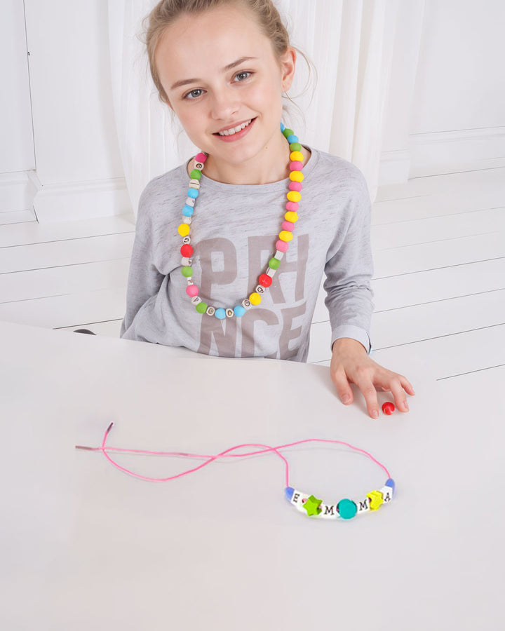 Playtive Alphabet bead kit , creative and educational toy for kids 3+, learning more about letters, colors, and shapes