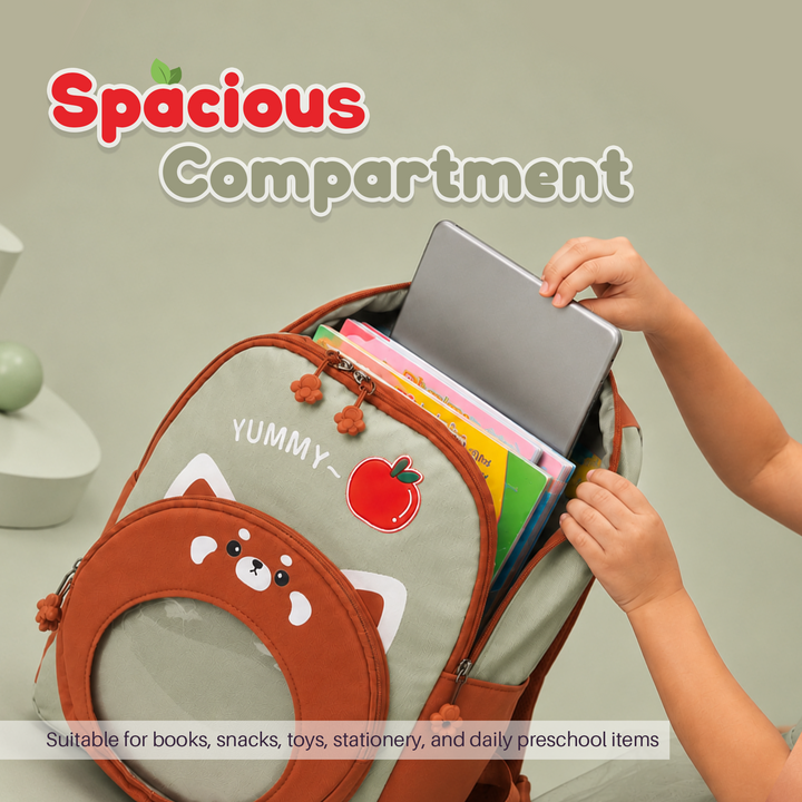 Bear Design School Backpack with Matching Side Bag, Lightweight Student Book Bag Set, Multi Pocket School Bag with Adjustable Shoulder Straps, Spacious School Backpack Daily School Use