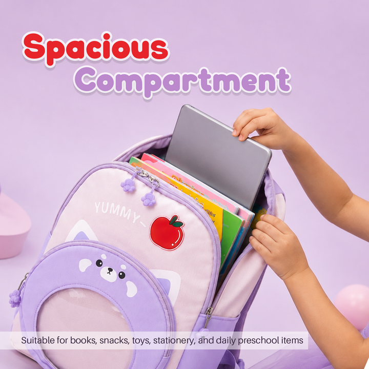 Bear Design School Backpack with Matching Side Bag, Lightweight Student Book Bag Set, Multi Pocket School Bag with Adjustable Shoulder Straps, Spacious School Backpack Daily School Use