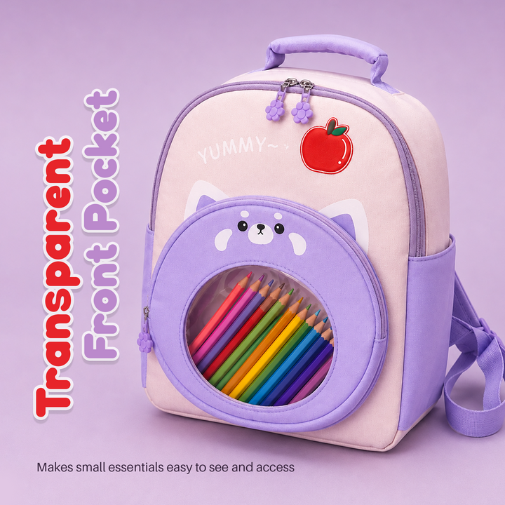 Bear Design School Backpack with Matching Side Bag, Lightweight Student Book Bag Set, Multi Pocket School Bag with Adjustable Shoulder Straps, Spacious School Backpack Daily School Use