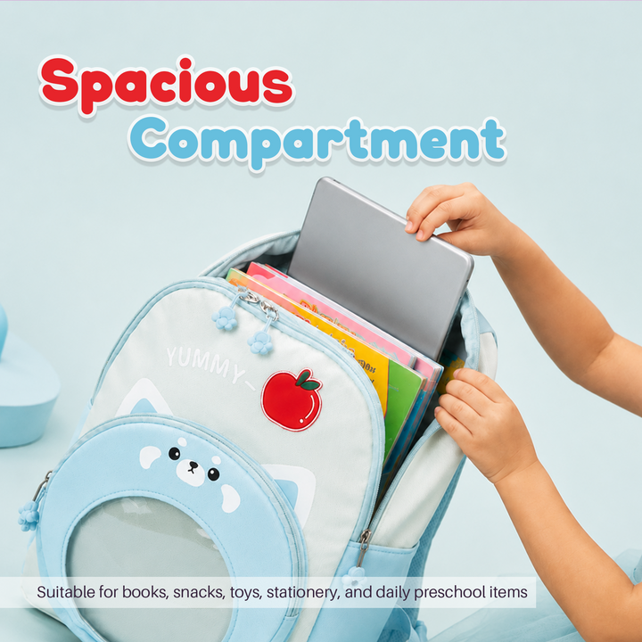 Bear Design School Backpack with Matching Side Bag, Lightweight Student Book Bag Set, Multi Pocket School Bag with Adjustable Shoulder Straps, Spacious School Backpack Daily School Use