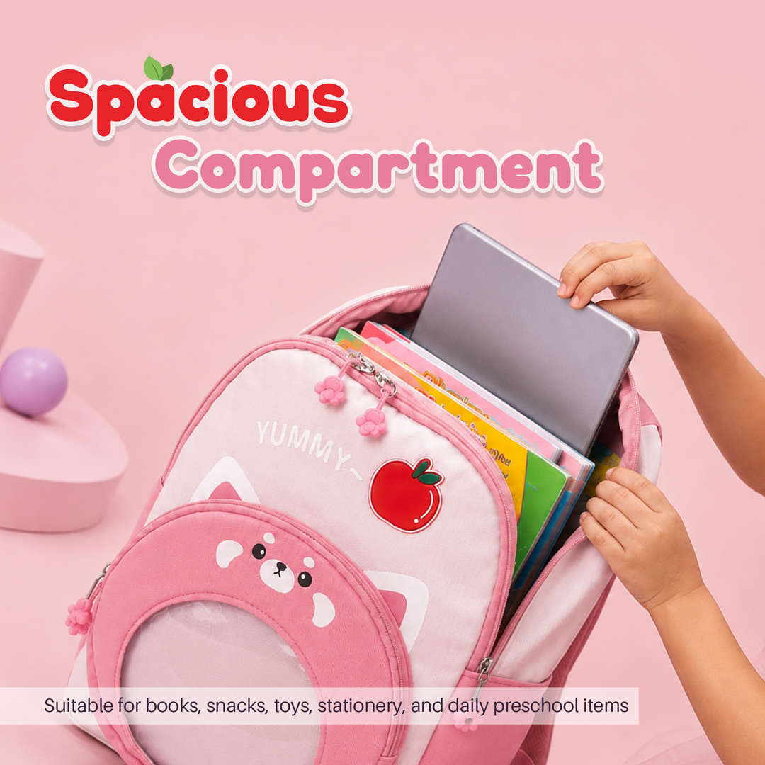 Bear Design School Backpack with Matching Side Bag, Lightweight Student Book Bag Set, Multi Pocket School Bag with Adjustable Shoulder Straps, Spacious School Backpack Daily School Use