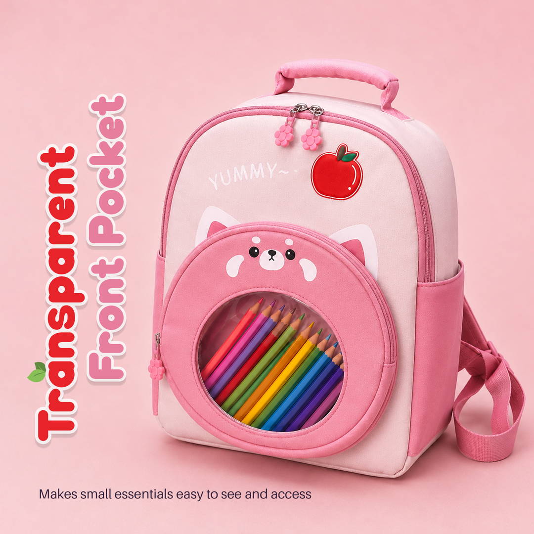 Bear Design School Backpack with Matching Side Bag, Lightweight Student Book Bag Set, Multi Pocket School Bag with Adjustable Shoulder Straps, Spacious School Backpack Daily School Use
