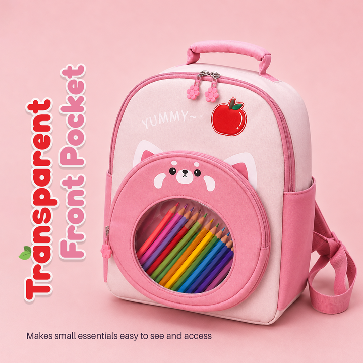 Bear Design School Backpack with Matching Side Bag, Lightweight Student Book Bag Set, Multi Pocket School Bag with Adjustable Shoulder Straps, Spacious School Backpack Daily School Use