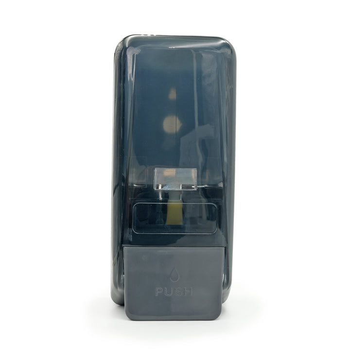 BERAM Wall Mounted Manual Liquid Soap Dispenser 800ml Push Type Shower Gel Dispenser for Bathroom & Kitchen Easy Refill Leak-Proof Design Perfect for Soap Shampoo Hand Sanitizer translucent black