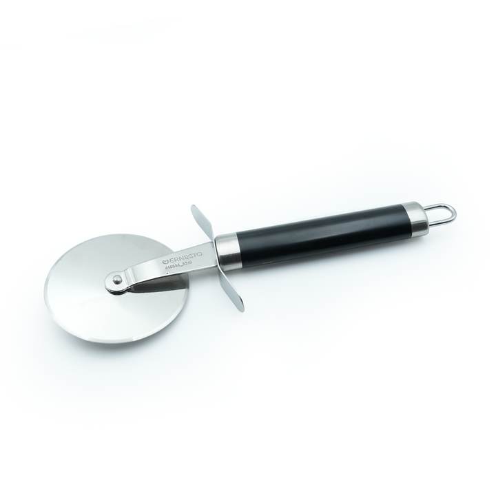 Beram Stainless Steel Pizza Cutter Wheel Durable & Sharp Blade with Ergonomic Handle Easy to Use Dishwasher Safe Pizza Slicer for Thin Crust Thick Crust Pastry and Flatbreads (Black)