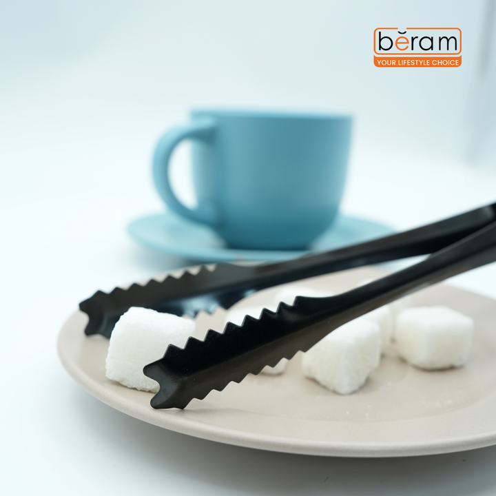 Beram 15+12.5 Sugar Tong Stainless Steel Mini Tongs for Sugar Cubes, Ice, Snacks & Tea Parties – Durable, Rust-Resistant