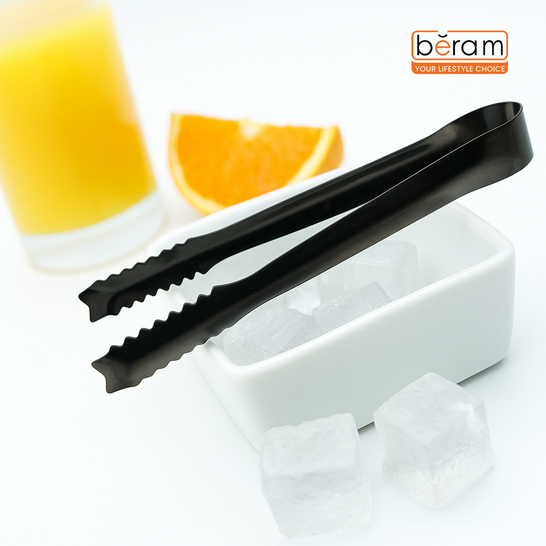 Beram 15+12.5 Sugar Tong Stainless Steel Mini Tongs for Sugar Cubes, Ice, Snacks & Tea Parties – Durable, Rust-Resistant