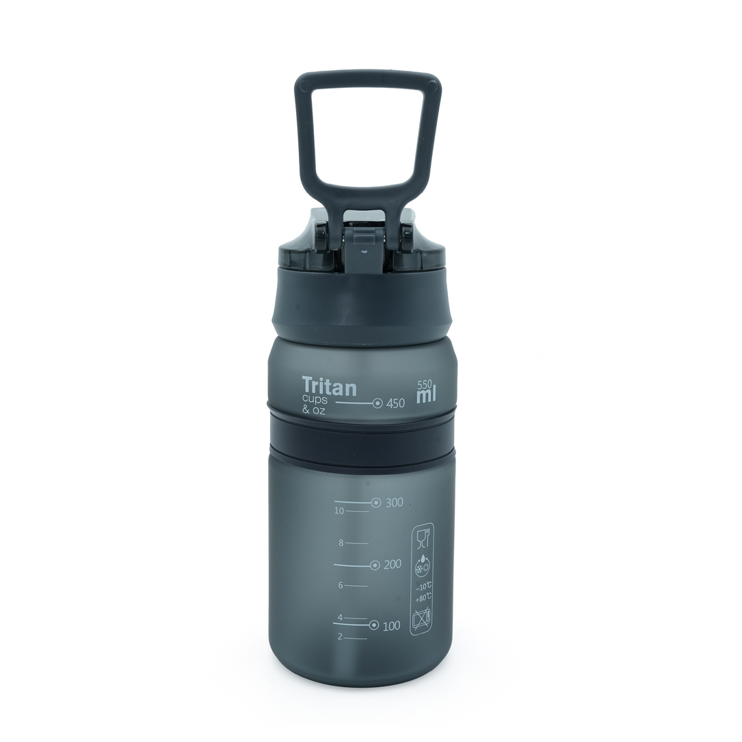 TR6 Hydro Boost Active Water Bottle | Frosted Tritan | BPA-Free | Leak-Proof with Push-Button Lid & Straw | Odor-Resistant, Lightweight, Shatter-Resistant | Eco-Friendly Sports Bottle for Gym, Office & Outdoor Use