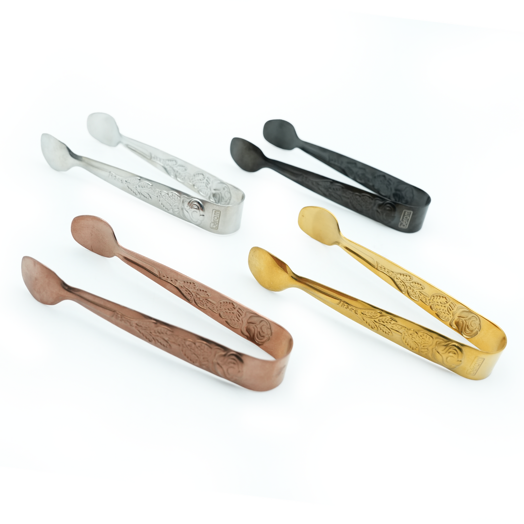Beram Sugar Tong – Stainless Steel Mini Tongs for Sugar Cubes, Ice, Snacks & Tea Parties – Durable, Rust-Resistant Mix Color