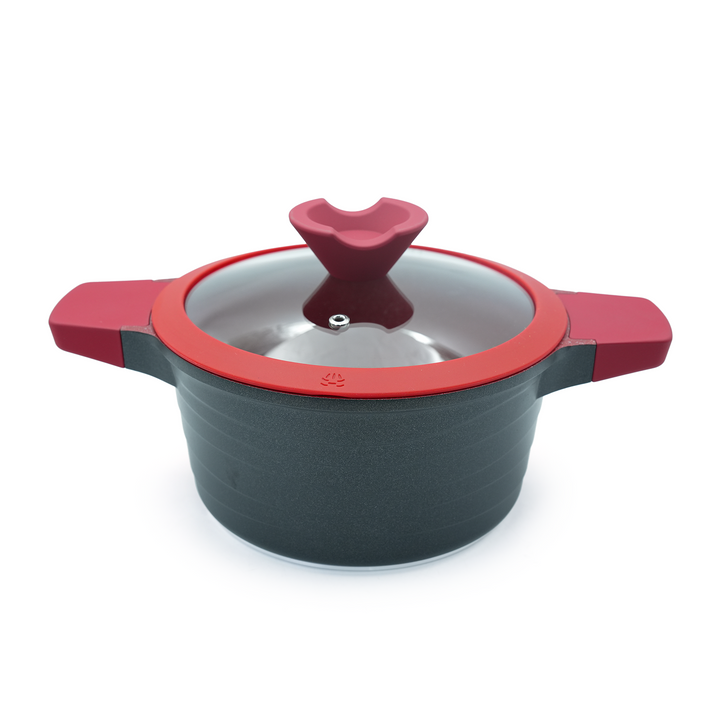 14Pcs Black Granite Nonstick Cookware Set with Lids Die-Cast Aluminum Induction & Oven Safe PFOA/PTFE-Free Kitchen Utensil Durable Scratch-safe Pots & Pans for Cooking (14PCS Set)